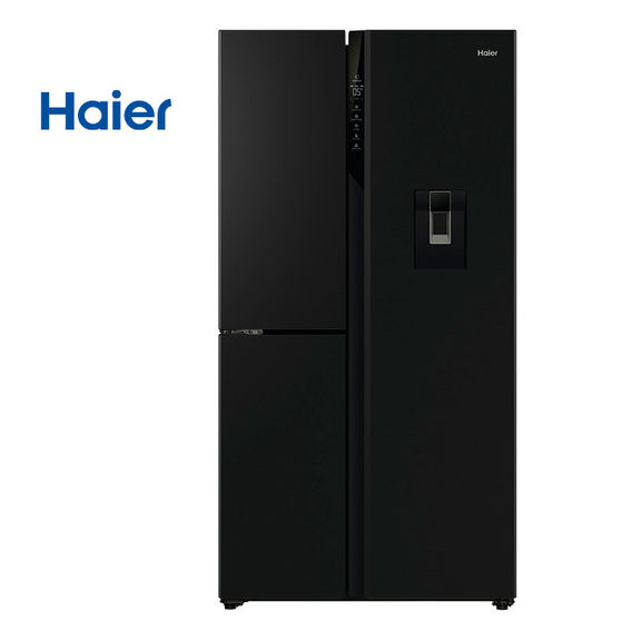 Haier 574L 500 3Door Fridge Black w/ Water Haier 574L 500 3Door Fridge Black w/ Water