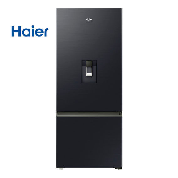 Haier 431L 500 Series Refrigerator - Black w/Water