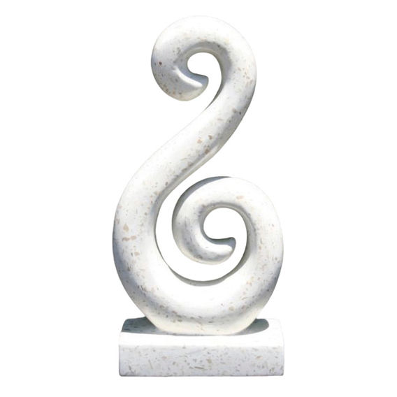 Terrazzo 60cm White Koru Twist