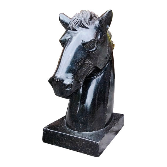 Terrazzo Horse Head Black 46cm Terrazzo Horse Head Black 46cm