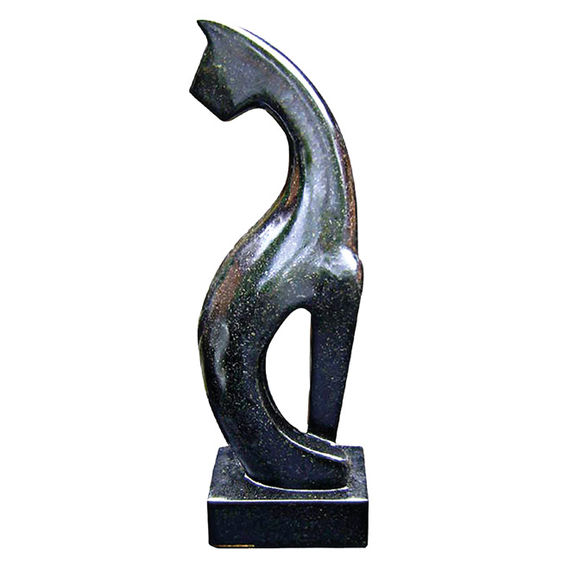 Terrazzo Black Stylistic Cat 68cm Terrazzo Black Stylistic Cat 68cm