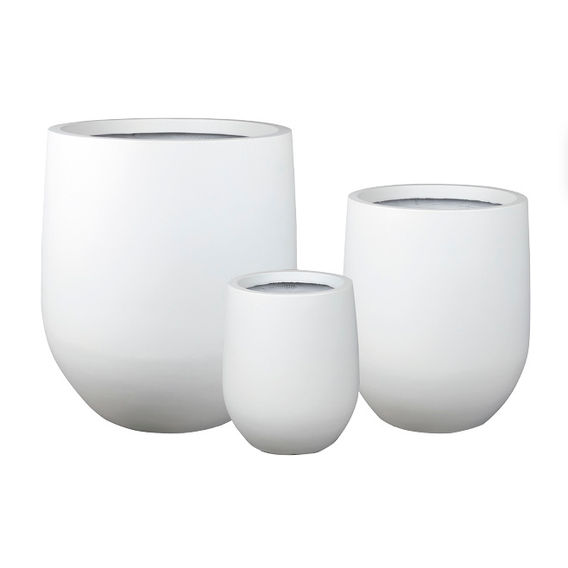 Milano Lite White Balcony Pot Set of 3 Milano Lite White Balcony Pot Set of 3