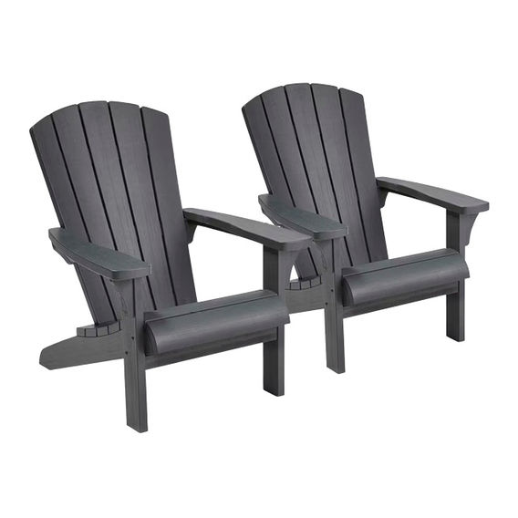 Keter Cape Cod Chair Graphite Set of 2