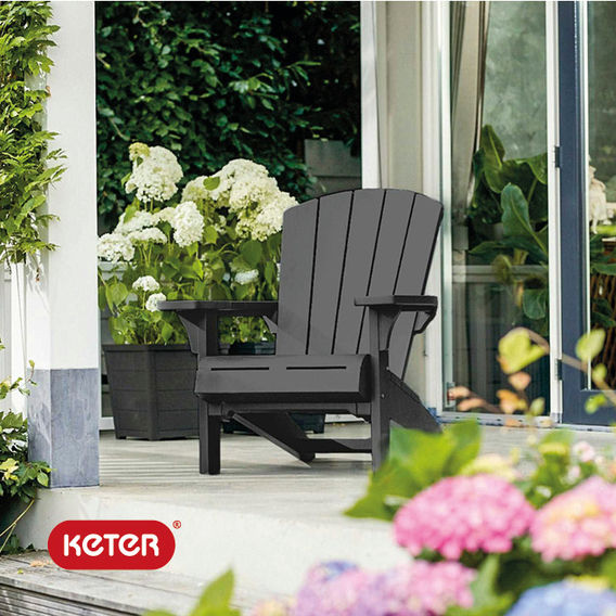 Keter Cape Cod Chair Graphite Set of 2