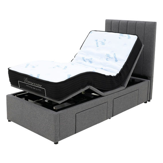 Electrical Adj. Bed with Storage - Soft Plush