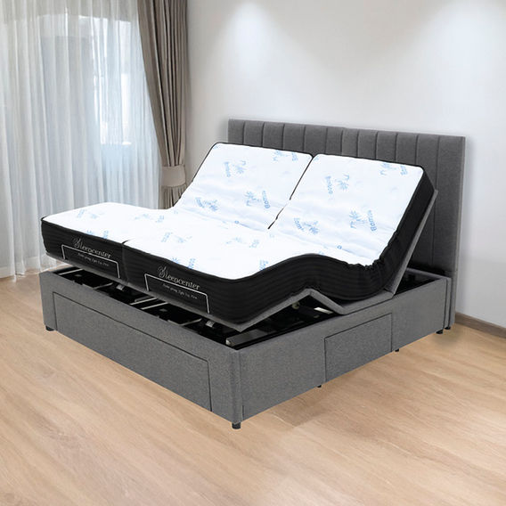 Electrical Adj. Bed with Storage - Soft Plush Electrical Adj. Bed with Storage - Soft Plush