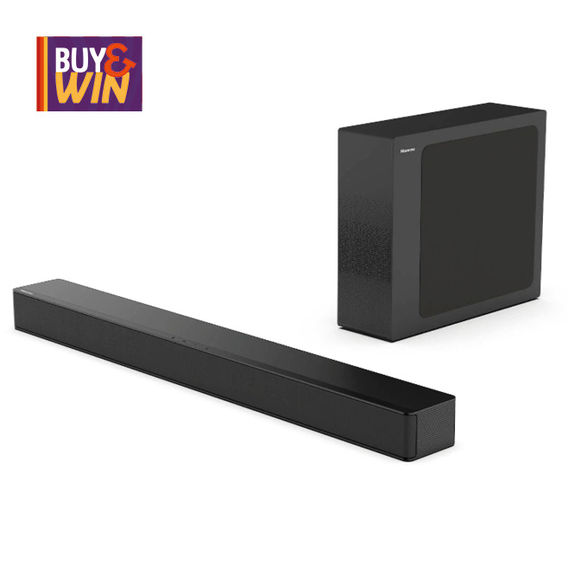 Hisense 2.1 Chan SB w/ Wireless SubW Hisense 2.1 Chan SB w/ Wireless SubW