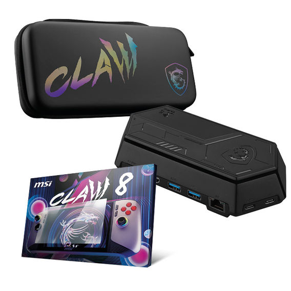 MSI Claw 8 AI Gaming Handheld Bundle