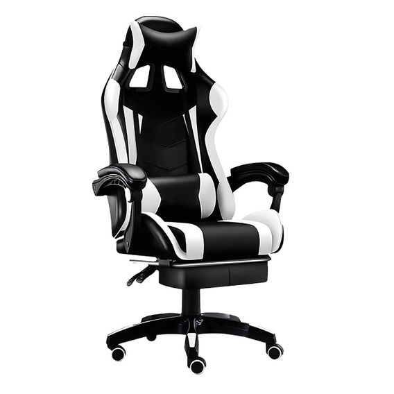 Deluxe Gaming Chair - White Deluxe Gaming Chair - White