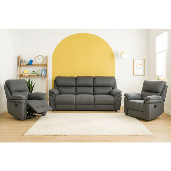 Rockport 3-Seater Sofa Bed Suite in Dark Grey Rockport 3-Seater Sofa Bed Suite in Dark Grey