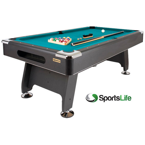 SportsLife 7ft Pool Table - Green SportsLife 7ft Pool Table - Green