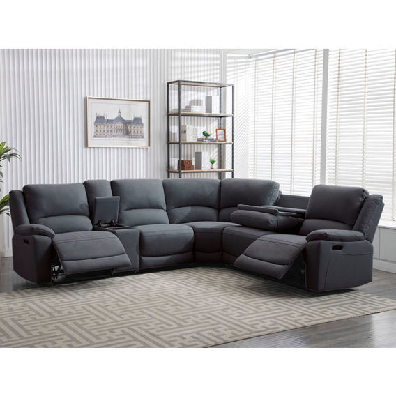 Commander 5-Seater Modular Suite in Charcoal