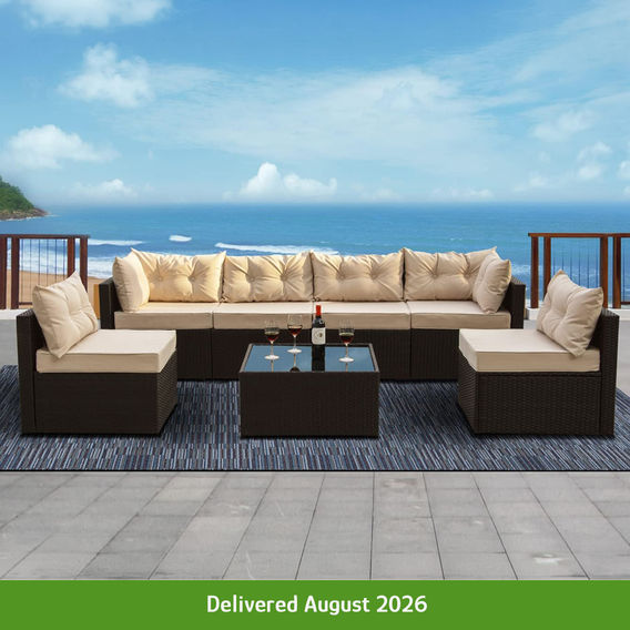 Modular 5 Piece Outdoor Lounge Set