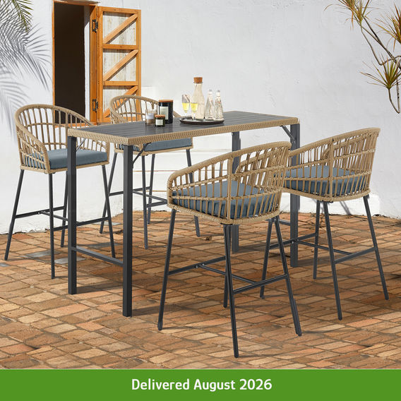 5 Piece Outdoor Bar Set