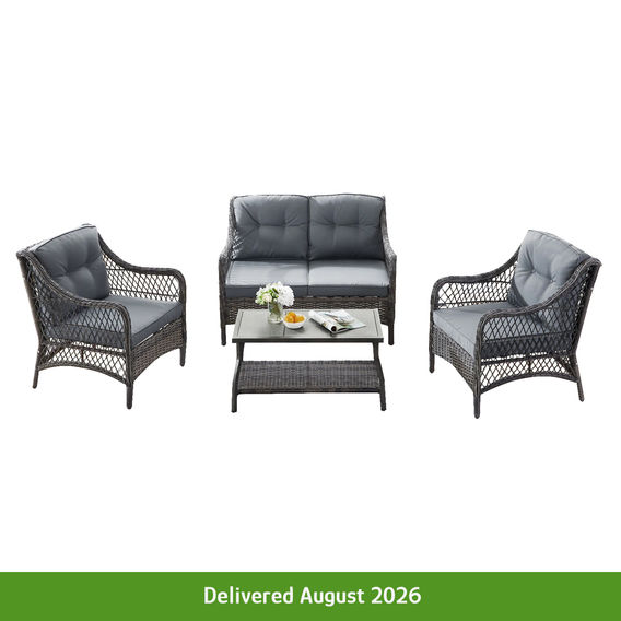 4pc PE Rattan Outdoor Sofa Set