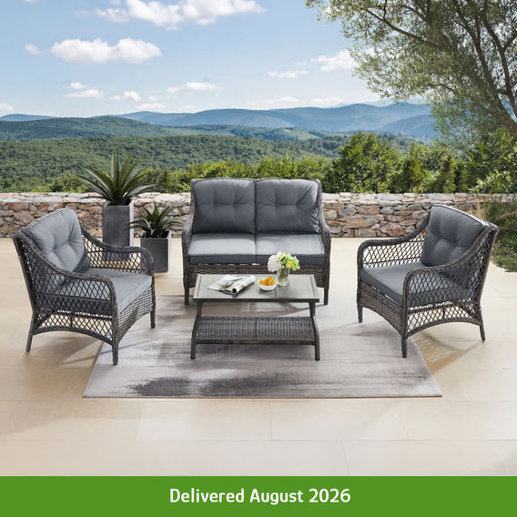 4pc PE Rattan Outdoor Sofa Set