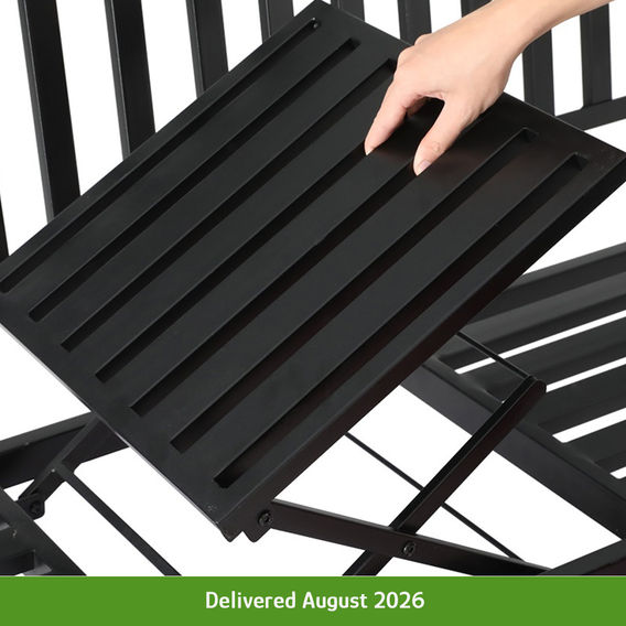 Garden Bench with Center Fold Table