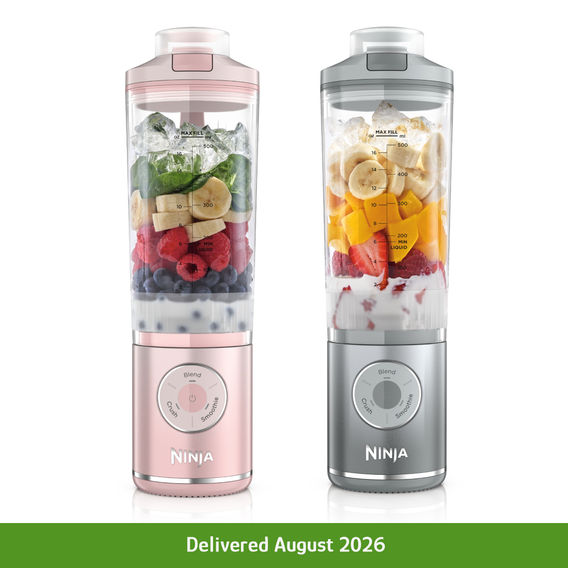 Ninja Blast Max Blender Bundle - Pink & Grey Ninja Blast Max Blender Bundle - Pink & Grey