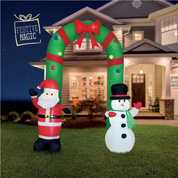 Airpower Santa Snowman Arch 240cm