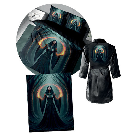 Enchantress Printed Quilt Cover Bundle - King