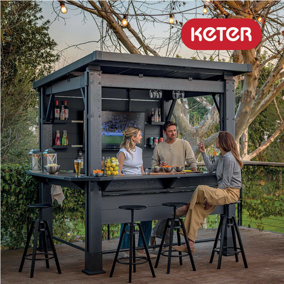 Keter Gazebo Bar - Grey Keter Gazebo Bar - Grey