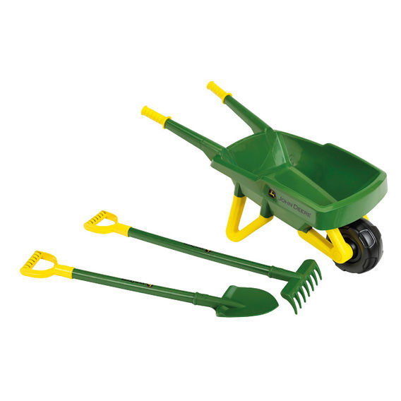 John Deere Wheelbarrow & Garden Set