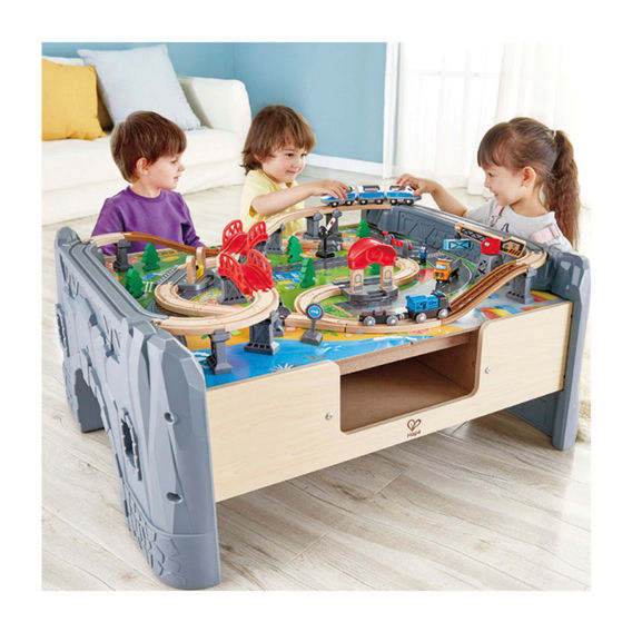 Hape 70pc Railway Train and Table Set