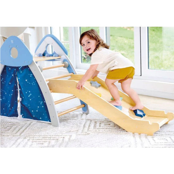 Hape 4-in-1 Climb 'n' Slide Gym Set