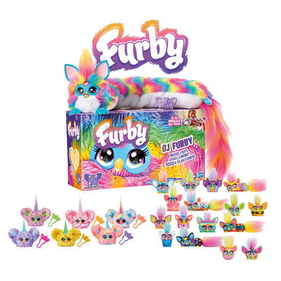 Furby DJ (Rainbow) Bundle