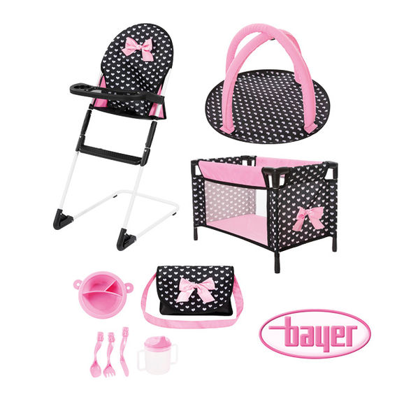 Bayer 9 n 1 Dolls Travel Bed Set