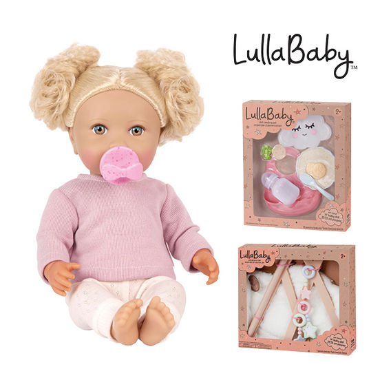 Lullababy 14in Doll Blonde Bundle