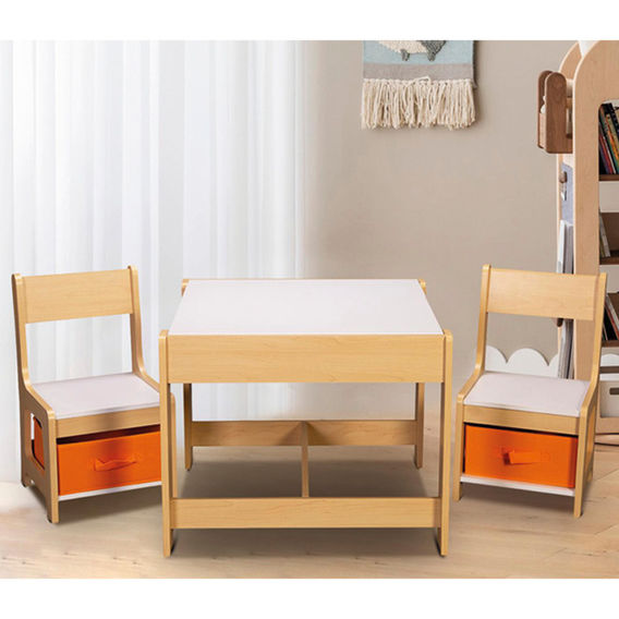 Kids Storage Play Table & Chair Set