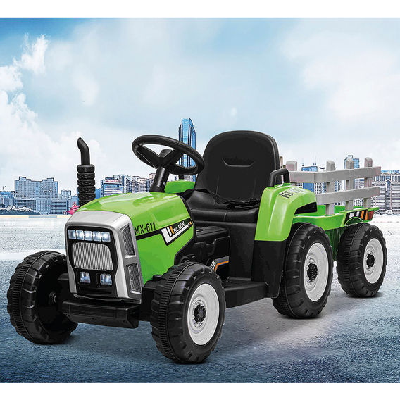 Ride On Tractor with Trailer - Green