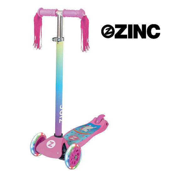 Zinc T-Motion 3 Wheeled Scooter Unicorn Design Zinc T-Motion 3 Wheeled Scooter Unicorn Design