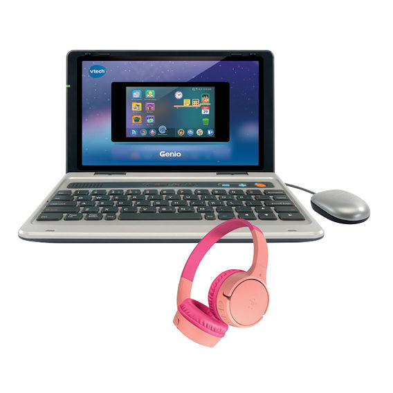 Genio My First Laptop & Headphones Bundle - Pink Genio My First Laptop & Headphones Bundle - Pink