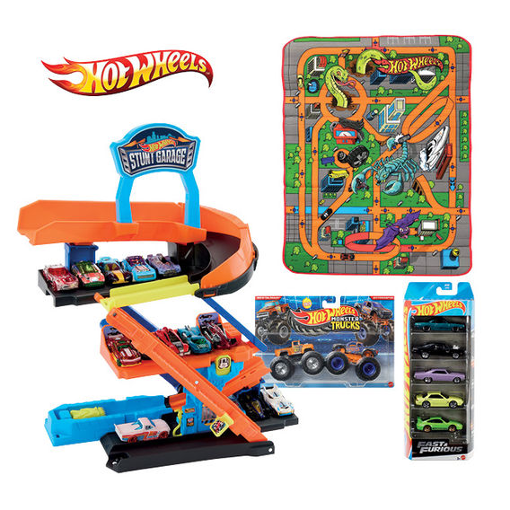 HOT WHEELS Racing Hero Trackset Bundle