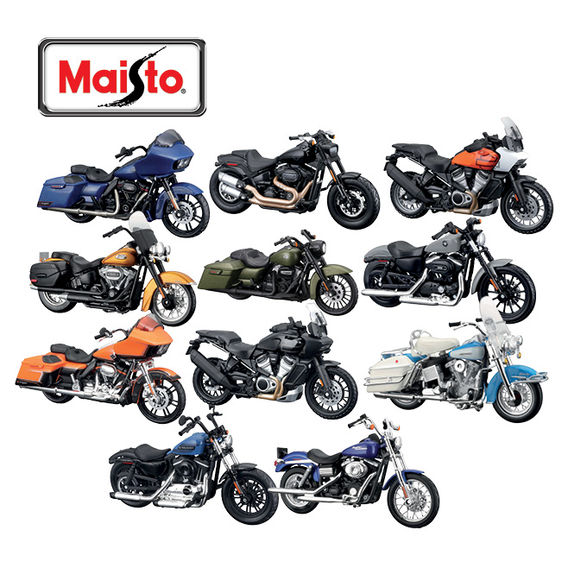 Maisto 1:18 Harley Davidson Bike 12 Set Bundle
