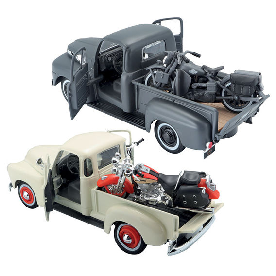 Maisto1:24 Harley Davidson Pickup with Bike Bundle Maisto1:24 Harley Davidson Pickup with Bike Bundle