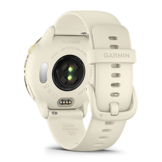 Garmin VivoActive 6 GPS Smartwatch - Lunar Gold/Bone Band