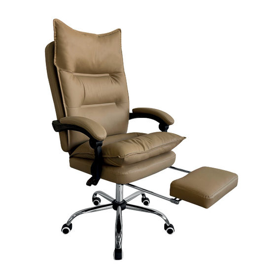 Executive Office Chair with Footrest - Khaki