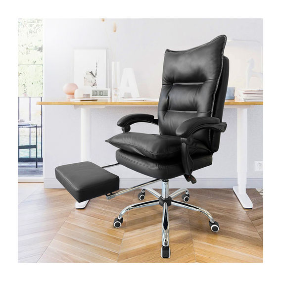 Executive Office Chair with Footrest - Black Executive Office Chair with Footrest - Black