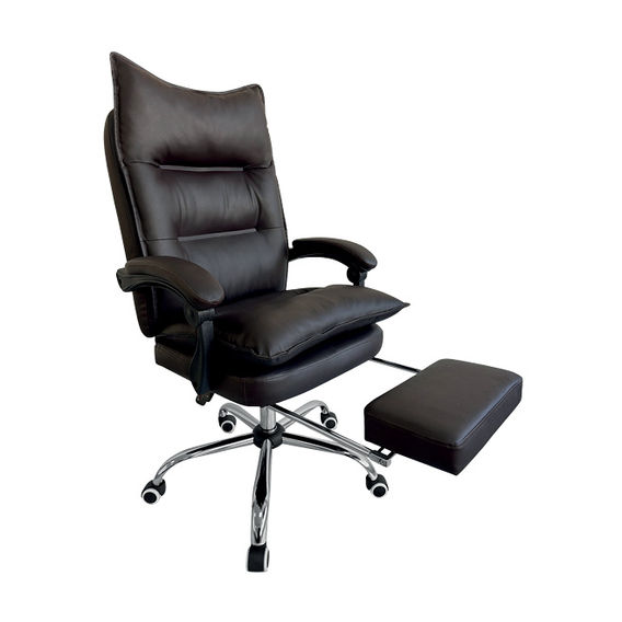 Executive Office Chair with Footrest - Black