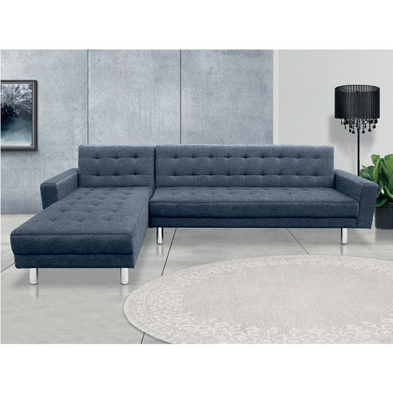 Kika Sofa Bed with Chaise  - Grey