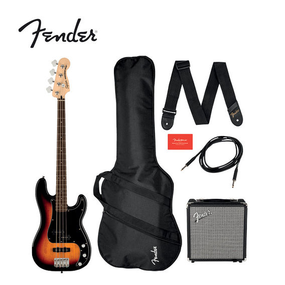 Fender Squier Affinity Bass Guitar Pack - Sunburst