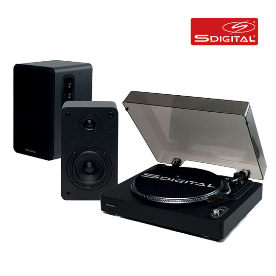 S-Digital Turntable & Speaker Bundle
