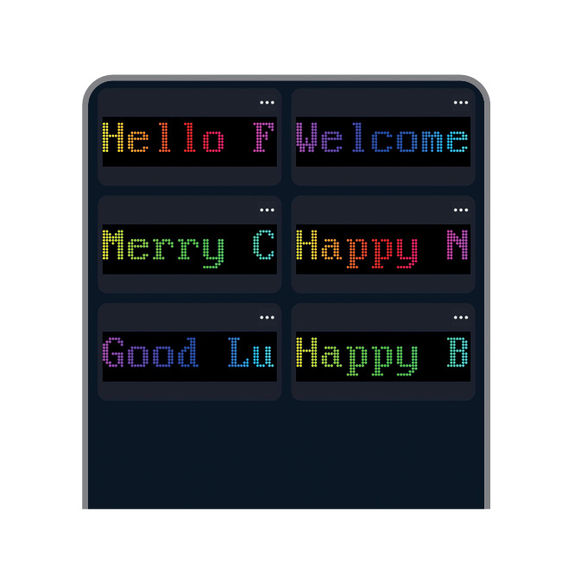 APP LED Message Curtain 2x2m Set of 2