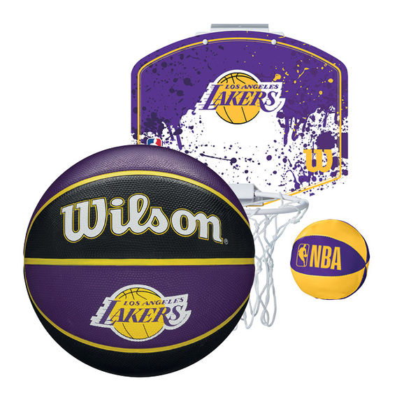 NBA Team Mini Hoop & Tribute Basketball Bundle - LA Lakers NBA Team Mini Hoop & Tribute Basketball Bundle - LA Lakers