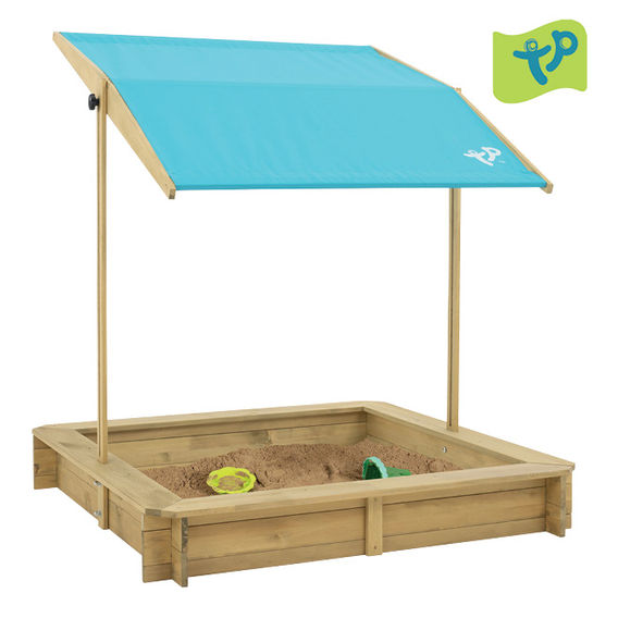 TP Wooden Sandpit with Canopy Roof