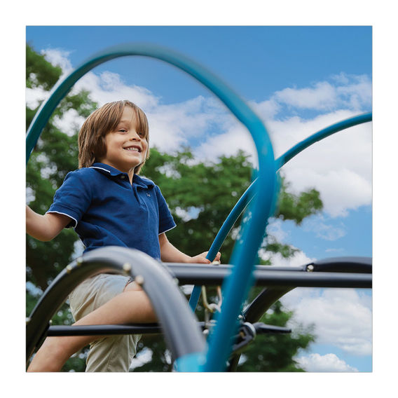TP UFO Den Black with Climbing Frame