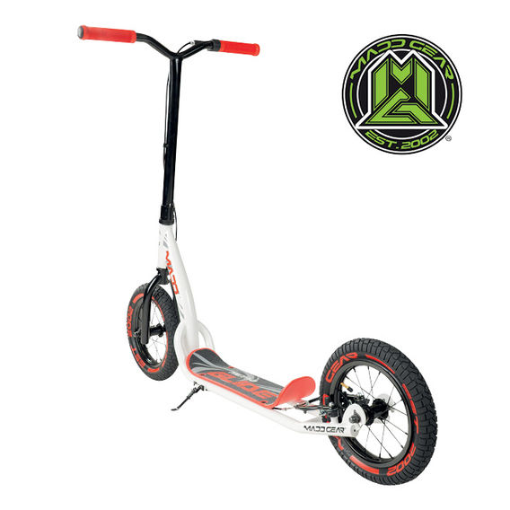 MADD GEAR Metro Glide 300 Scooter - White & Red